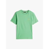 Tommy Hilfiger Erkek T-Shirt, Monogram, Kısa Kollu, Regular Kalıp, Yeşil, 2XL