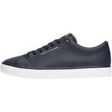 Tommy Hilfiger Erkek TH HI VULC CORE LOW LTH II ESS Spor Ayakkabı Desert Sky 41