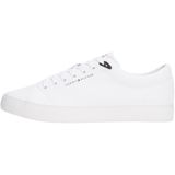 Tommy Hilfiger Erkek TH HI VULC CORE LOW LTH II ESS Spor Ayakkabı White 40