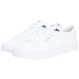 Tommy Hilfiger Erkek TH HI VULC CORE LOW LTH II ESS Spor Ayakkabı White 45