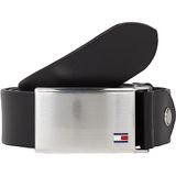 Tommy Hilfiger Erkek TH PLAQUE BELT 3.5 ADJ Kemer Black 100