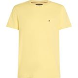 Tommy Hilfiger Erkek tişörtü, kısa kollu, mevsimsel sağlam tişört, yuvarlak yaka, Sarı (Citronella), S