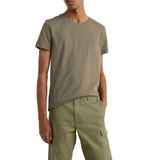 Tommy Hilfiger Erkek tişörtü, kısa kollu, yuvarlak yaka, Haki (Faded Military), S
