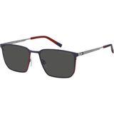 Tommy Hilfiger Erkek Titanyum Güneş Gözlüğü Th 2272/s Mavi çerçeve Füme Uv 400 C - Gri