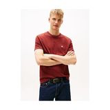 Tommy Hilfiger Erkek Tjm Regular Fit Badge T-Shirt - Kızıl Kahve - XL