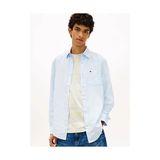 Tommy Hilfiger Erkek Tjm Regular Fit Linen Gömlek - Mavi