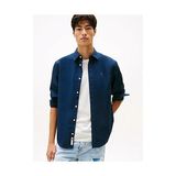 Tommy Hilfiger Erkek Tjm Regular Fit Poplin Gömlek - Mavi - XS