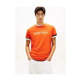 Tommy Hilfiger Erkek Tjm Regular Fit Vintage T-Shirt - Kırmızı