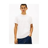 Tommy Hilfiger Erkek Tjm Regular Tonal Flag Ss T-Shirt - Kırık Beyaz - XL