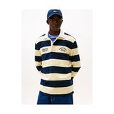 Tommy Hilfiger Erkek Tjm Relaxed Fit Stripe Grafik Detaylı Polo Yaka T-Shirt - Limon Sarısı