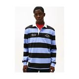 Tommy Hilfiger Erkek Tjm Relaxed Stripe Grafik Rugby Polo Yaka T-Shirt - Çok Renkli - XL