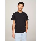 Tommy Hilfiger Erkek Tjm Slim Jersey C Yaka Ekstra T-Shirt - Siyah - XS