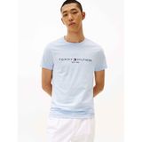 Tommy Hilfiger Erkek TOMMY LOGO Tişört, Esintili Mavi, L