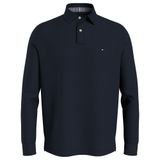 Tommy Hilfiger Erkek uzun kollu polo tişört, Mavi (Desert Sky), XXL