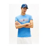 Tommy Hilfiger Erkek Waving Flag Regular Fit T-Shirt - Mavi