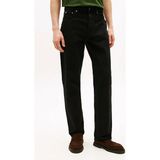Tommy Hilfiger Erkek Yıkamalı Regular Fit Jean Pantolon - Siyah - Black - 31 / 32