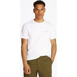 Tommy Hilfiger Erkek Yuvarlak Yaka Regular Fit Pamuklu Kısa Kollu Beyaz T-Shirt MW0MW37508-YBR - 2XL