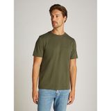 Tommy Hilfiger Erkek Yuvarlak Yaka Regular Fit Pamuklu Kısa Kollu Yeşil T-Shirt MW0MW37508-PLI - 2XL