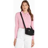 Tommy Hilfiger Ess Daily Çapraz Askılı Çanta Geri Dönüştürülmüş Polyester ile Minimal Tasarım - Siyah