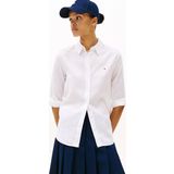 Tommy Hilfiger Ess Lınen Relaxed Shırt Kadın Gömlek Ww0ww44679ycf