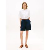 Tommy Hilfiger Ess Lınen Ss Shırt Kadın Beyaz Kk Gömlek - Ww0ww48925