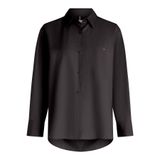 Tommy Hilfiger ESS POPLIN EASY FIT SHIRT Kadın Siyah Gömlek - WW0WW45612