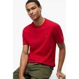 Tommy Hilfiger Ess Seasonal Reg Fıt Solıd Tee Erkek Kırmızı T-Shirt - Mw0mw39995