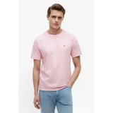 Tommy Hilfiger Ess Seasonal Reg Fıt Solıd Tee Erkek Pembe T-Shirt - Mw0mw39995