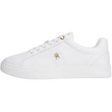 TOMMY HILFIGER ESSENTIAL ELEVATED COURT SNEAKER Kadın Spor Ayakkabı, White, 38