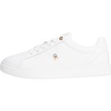 TOMMY HILFIGER ESSENTIAL ELEVATED COURT SNEAKER Kadın Spor Ayakkabı, White, 39