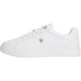 TOMMY HILFIGER ESSENTIAL ELEVATED COURT SNEAKER Kadın Spor Ayakkabı, White, 41