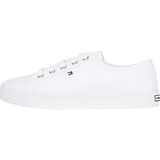 TOMMY HILFIGER ESSENTIAL NAUTICAL SNEAKER Kadın Spor Ayakkabı, White, 39