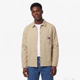 Tommy Hilfiger Essential Overshirt Erkek Bej Gömlek