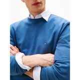 Tommy Hilfiger Essentıal Terry Crewneck Erkek Mavi Sweatshirt - MW0MW37237