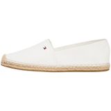 Tommy Hilfiger FLAG CANVAS ESPADRILLE Kadın Espadril Ayakkabı Ecru 38