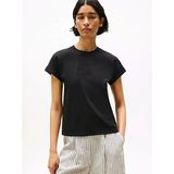 Tommy Hilfiger Floral Scrıpt Mdrn C-Nk Ss Tee Kadın Siyah T-Shirt - Ww0ww47157