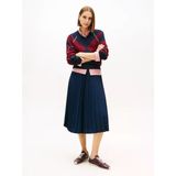 Tommy Hilfiger Fluıd Pleated Pull On Mıdı Skırt Kadın Mavi Etek - Ww0ww48538