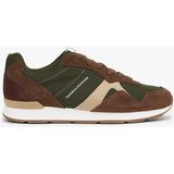 Tommy Hilfiger FM0FM05679 Runner Icon Mix Erkek Günlük Ayakkabı - Kahverengi