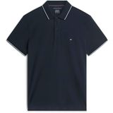 Tommy Hilfiger Göğüste Bayrak İşlemesi Polo Yaka T-Shirt, M, MW0MW37310, Mavi, Erkek