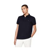 Tommy Hilfiger Göğüste Bayrak İşlemesi Polo Yaka T-Shirt, XL, MW0MW37310, Mavi, Erkek
