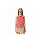 Tommy Hilfiger Gold Button Kadın Kırmızı T-Shirt