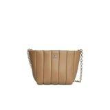 Tommy Hilfiger Grace Kapitoneli Mini Tote Omuz Çanta, Tek Ebat, TYCE05970C58DD39CB45A7600, Safari Canvas, Kadın