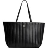 Tommy Hilfiger Grace Tote Çanta, Standart, AW0AW17670, Black, Kadın