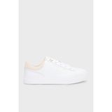 Tommy Hilfiger Hakiki Deri Logolu Sneaker Ayakkabı Bayan Ayakkabı FW0FW09020 0k4 - Beyaz