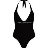 Tommy Hilfiger Halter One Piece Rp (Ext Sizes) Kadın Mayo, Siyah, Xs