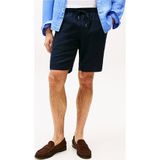 Tommy Hilfiger Harlem Po Lınen Short Erkek Mavi Şort - Mw0mw37804