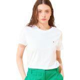 Tommy Hilfiger heritage crew neck tee Kadın T-shirt classic white M