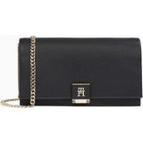 Tommy Hilfiger Heritage Flap Chain Çapraz Askılı Çanta - Siyah