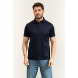 Tommy Hilfiger Hidden Placket Detail Reg Polo Erkek Polo Yaka T-Shirt Mavi