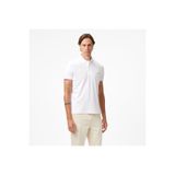 Tommy Hilfiger İnterlock Flagcuff Slim Fit Erkek Beyaz Polo Yaka T-Shirt